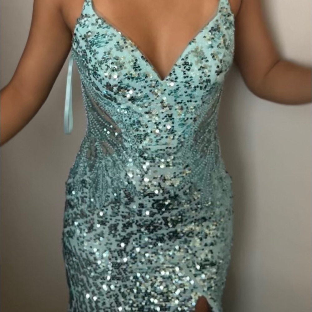 Teal Prom Dress